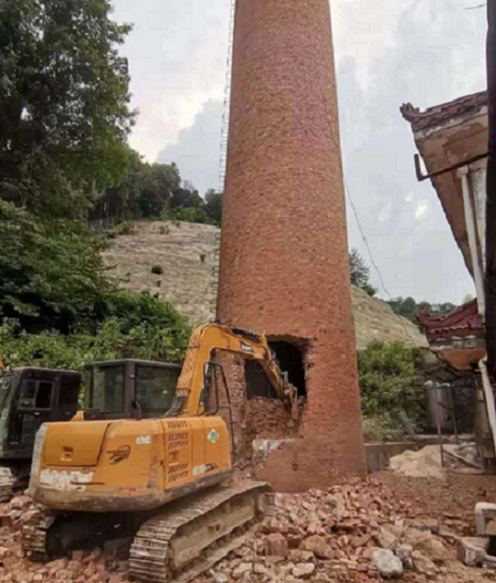 煙囪人工拆除的注意點(diǎn)