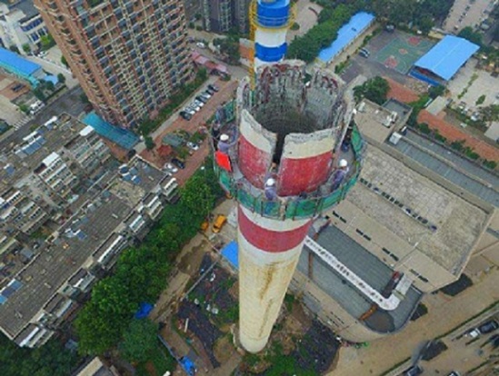 煙囪拆除-廢棄煙囪人工拆除技術(shù)資訊